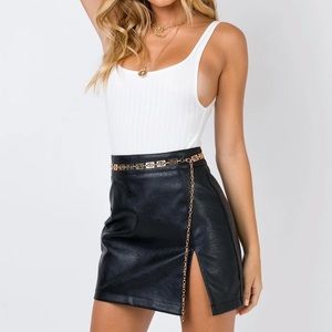 princess polly leather skirt